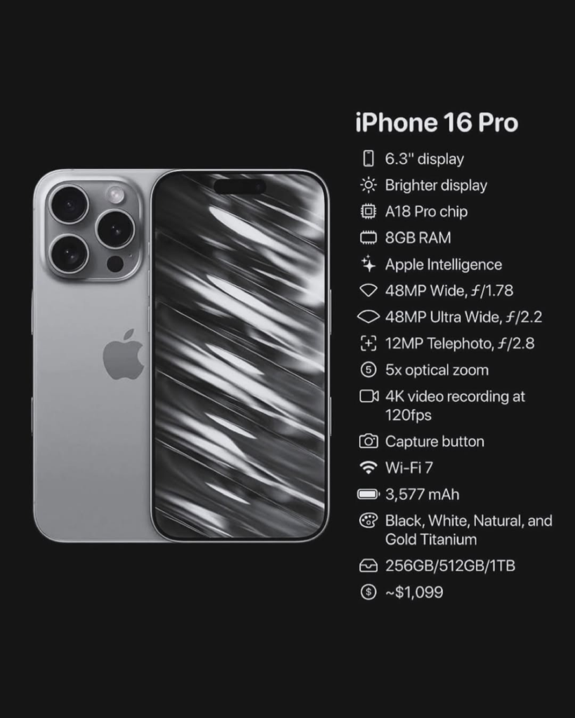 iPhone 16 pro 